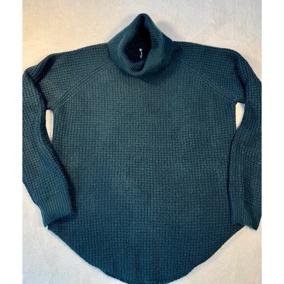 Kuhl Womens Sienna Teal Green Cowl Turtleneck Sweater Medium - Picture 6 of 8